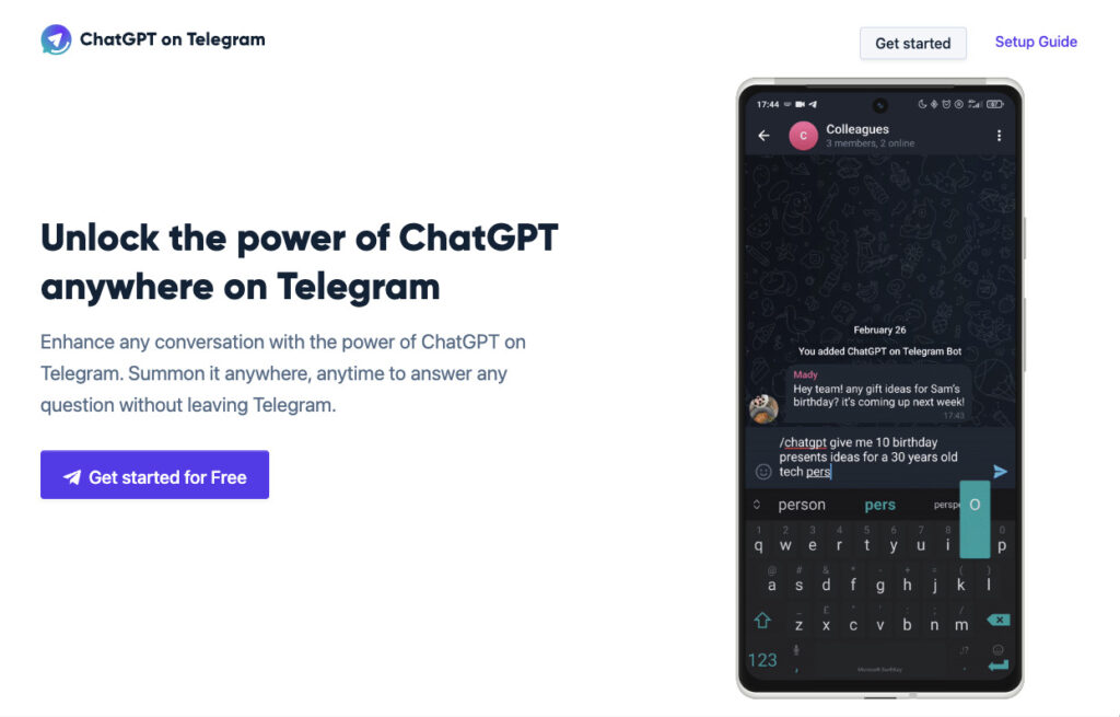 ChatGPTonTelegram
