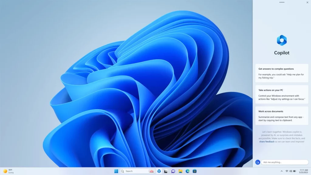 Microsoft mise sur l'intelligence artificielle avec l'annonce d'AI Copilot pour Windows 11