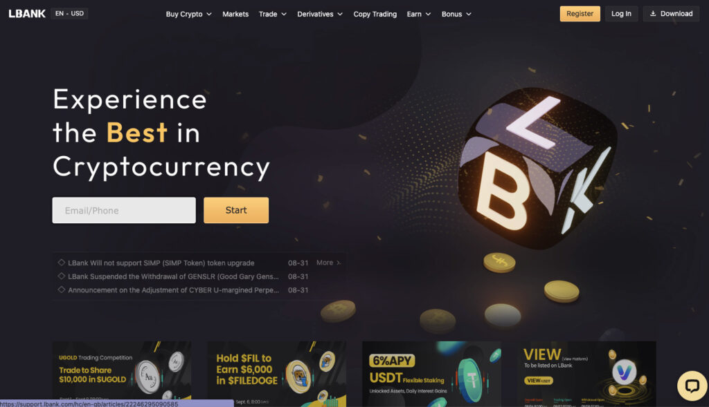 Utilisez le code 30QMG lors de votre inscription sur Lbank bénéficier d’un bonus