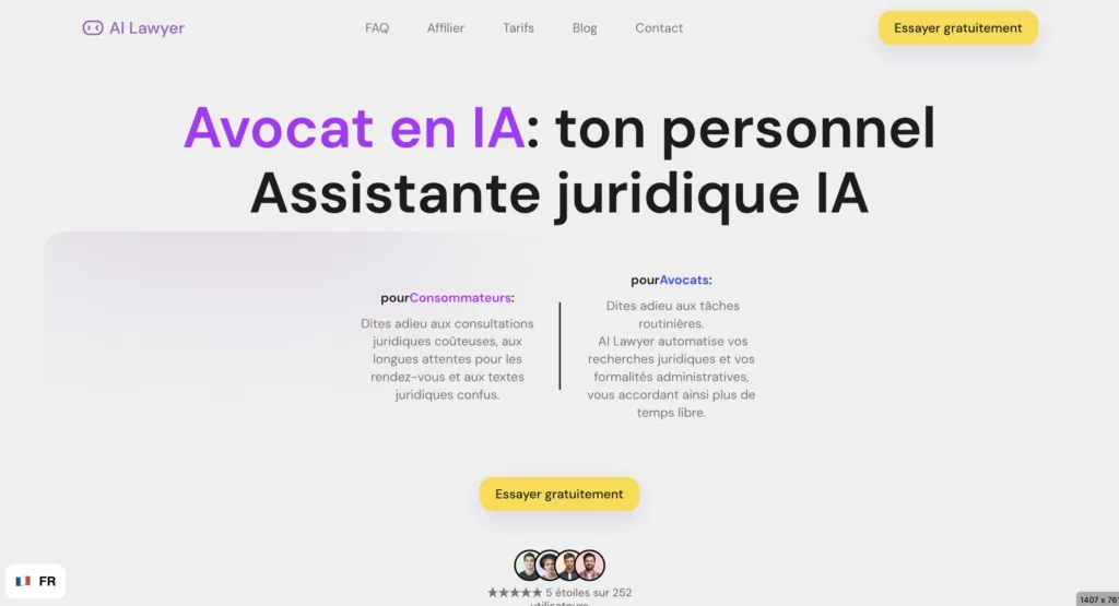 AI Lawyer: Assistance juridique par IA