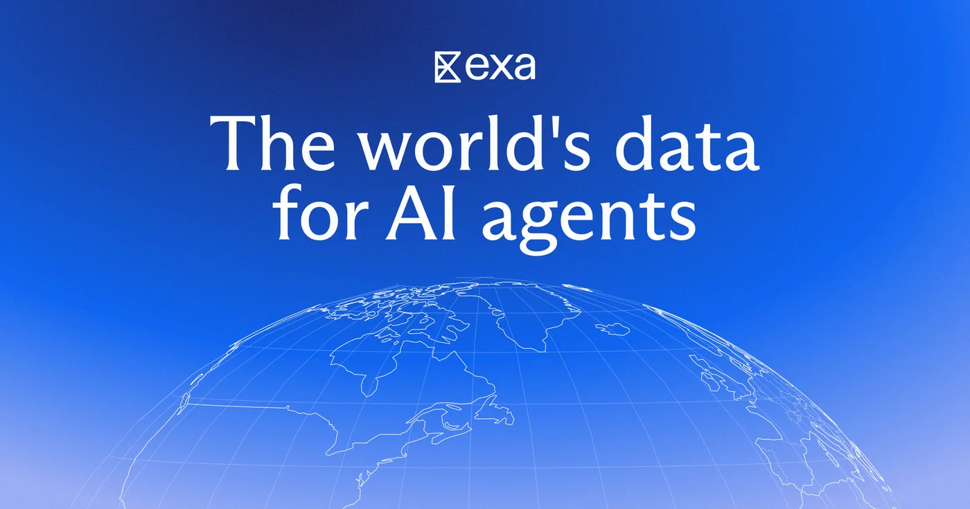 Visuel officiel d'Exa, la recherche web pour agents IA