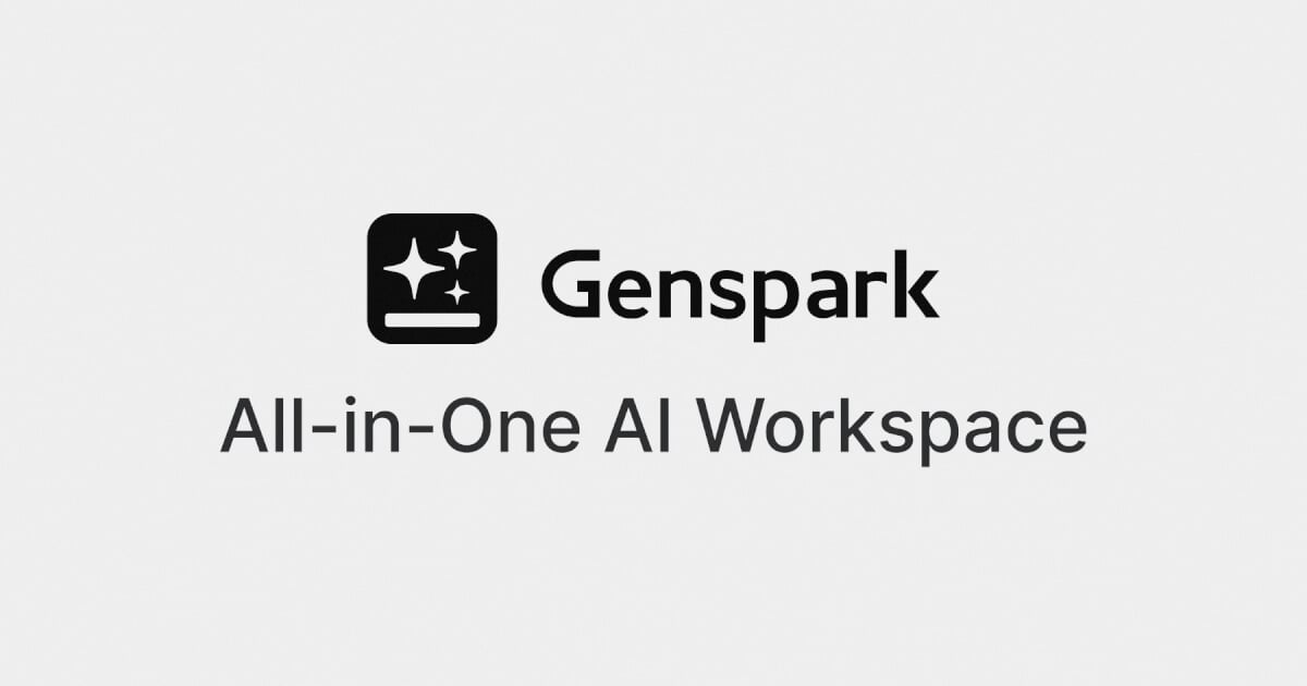 Visuel officiel de l'espace de travail IA Genspark