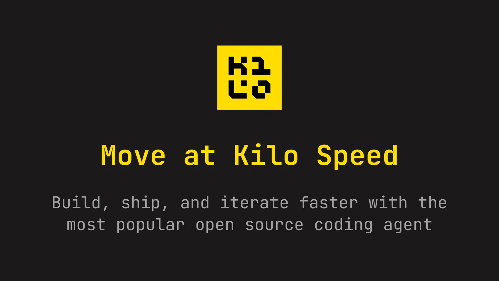 Kilo Code, visuel officiel Move at Kilo Speed
