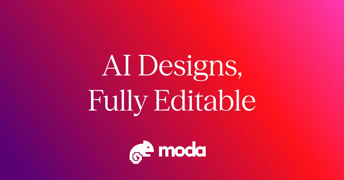 Visuel officiel de Moda : designs IA modifiables
