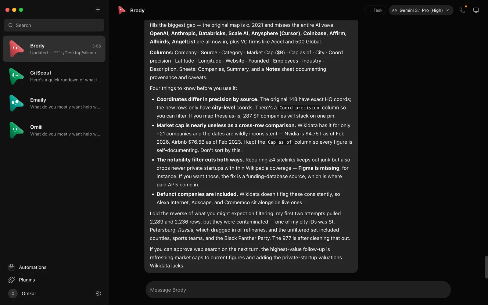 OpenMausBot, application de messagerie où chaque conversation est un agent IA