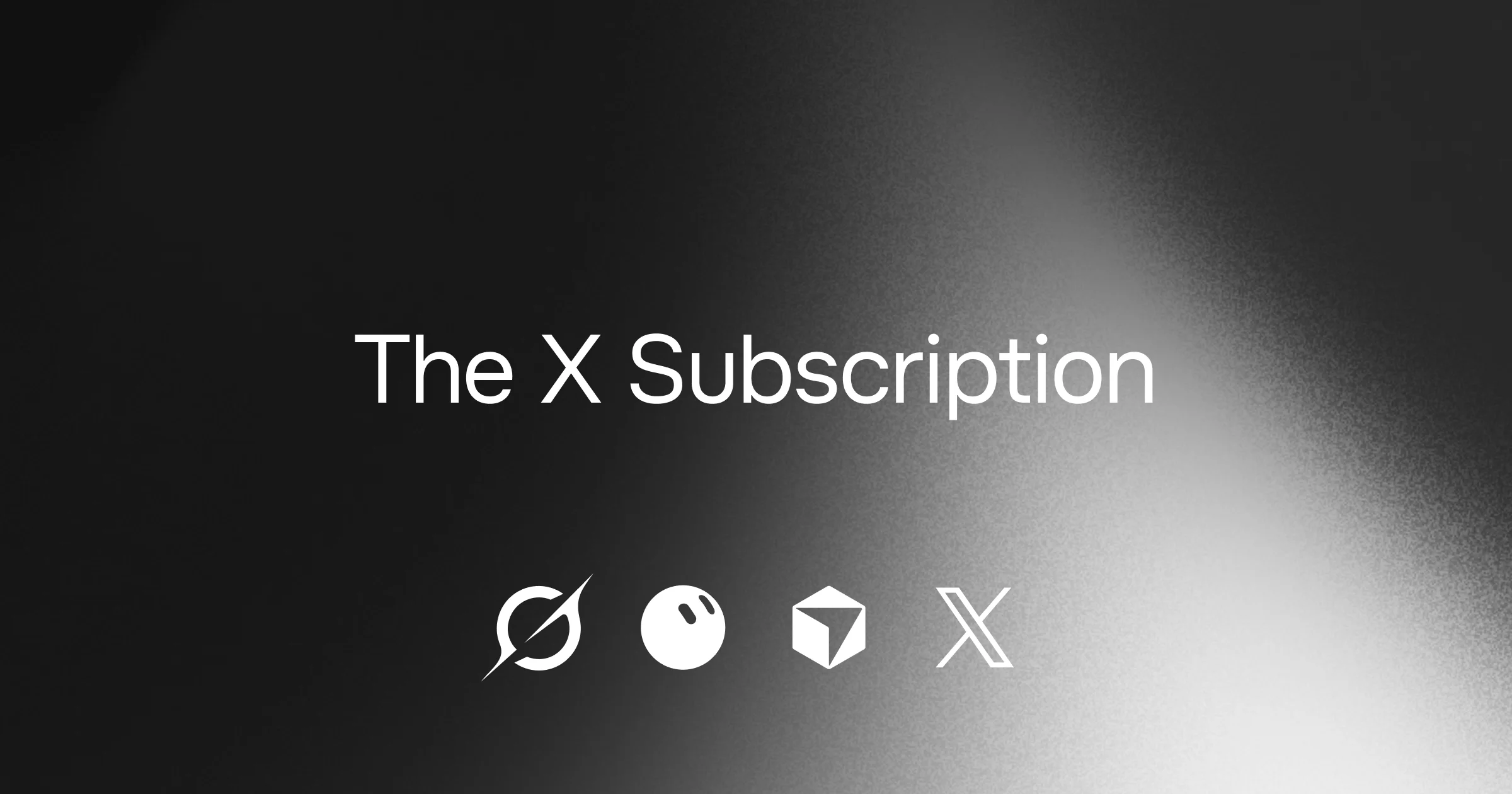 Visuel officiel The X Subscription avec les logos Grok, Grok Bot, Cursor et X